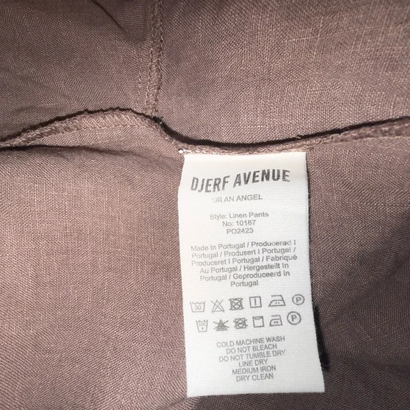 Djerf Linen Pants Brown - Picture 6 of 12